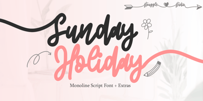 Sunday Holiday Extras Font Poster 1