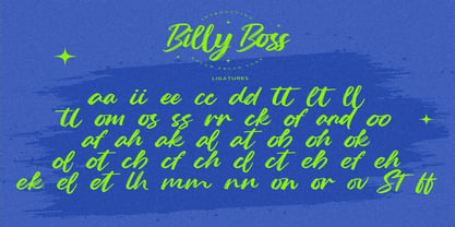 Billy Boss Font Poster 7