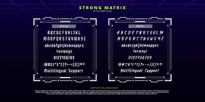 Strong Matrix Font Poster 9