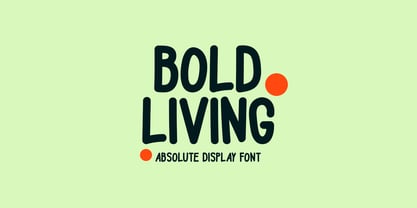 Bold Living Font Poster 1