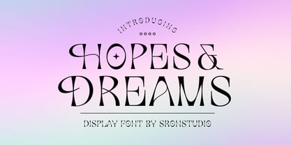 Hopes and Dreams Font Poster 1