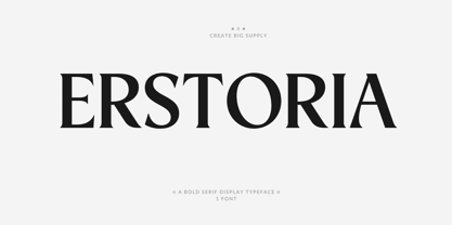 Erstoria Font Poster 1