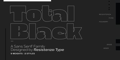 Total Black Font Poster 1