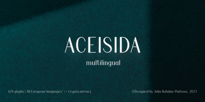 Aceisida Font Poster 1