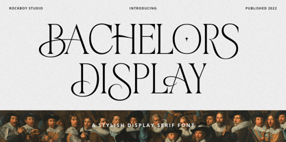 Bachelors Display Font Poster 1