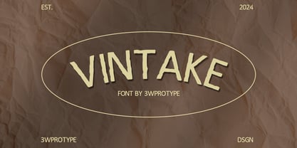 Vintake Font Poster 1