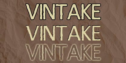 Vintake Font Poster 4