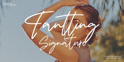 Fantting Signature Font Poster 1