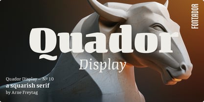 Quador Display Font Poster 1