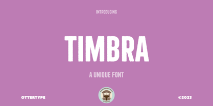 Timbra Font Poster 13