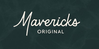Mavericks Original Font Poster 1
