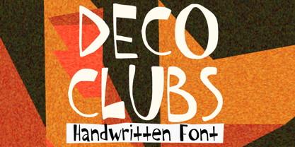 Deco Clubs Font Poster 1