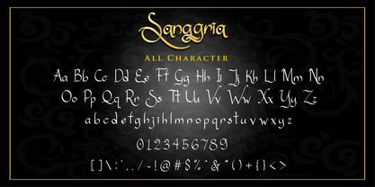 Sanggria Font Poster 4
