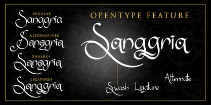 Sanggria Font Poster 2