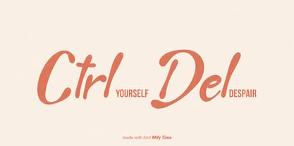 Mify Time Font Poster 4