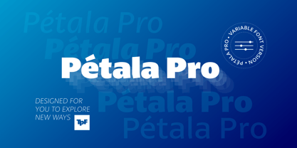 Petala Pro VF Font Poster 1