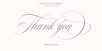 Juliette Wedding Font Poster 15