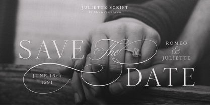 Juliette Wedding Font Poster 12