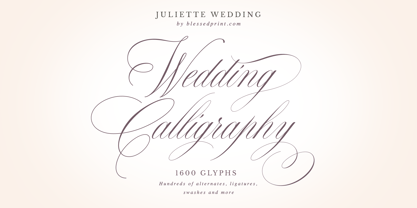 Juliette Wedding Font Poster 2