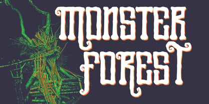 Scary Woods Font Poster 3