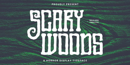 Scary Woods Font Poster 1