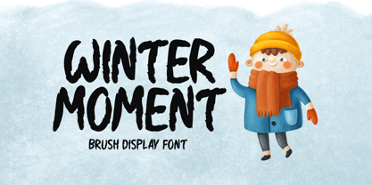 Winter Moment Font Poster 1