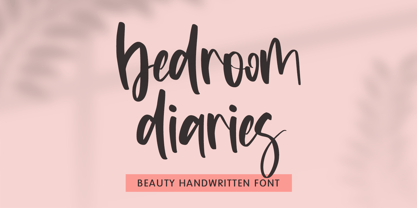 Bedroom Diaries Font Poster 1