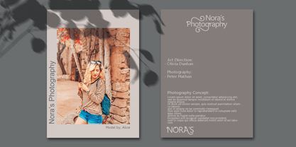 Noras Blooming Font Poster 5