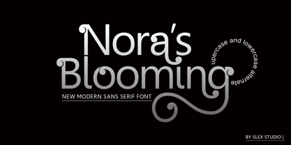 Noras Blooming Font Poster 1