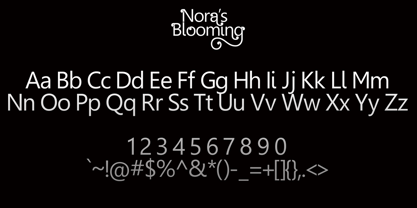 Noras Blooming Font Poster 8