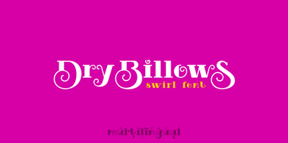 Dry Billow S Font Poster 1