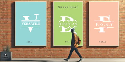 Smart Split Font Poster 3