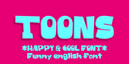 Toons Font Poster 1