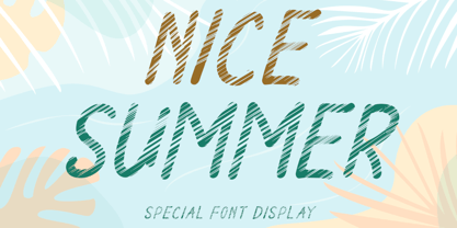 Nice Summer Font Poster 1