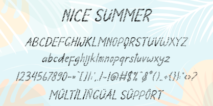Nice Summer Font Poster 6