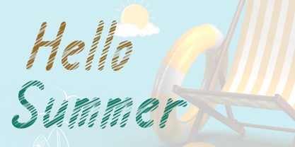 Nice Summer Font Poster 2