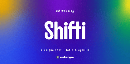 Shifti Font Poster 1