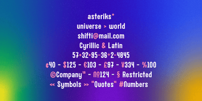 Shifti Font Poster 6