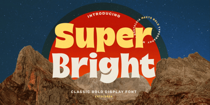 Super Bright Font Poster 1