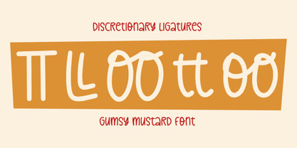 Gumsy Mustard Font Poster 9