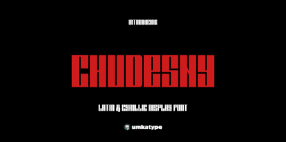 Chudesny Font Poster 1