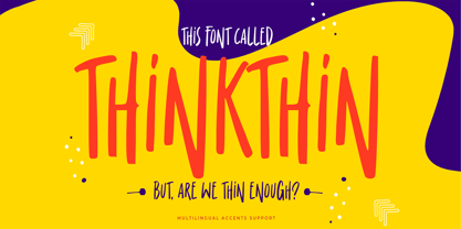 Thinkthin Font Poster 1