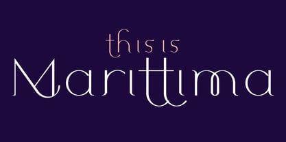 Marittima Font Poster 1