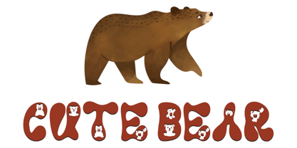 Chubby Bear Font Poster 2