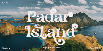 Padar Island Font Poster 1