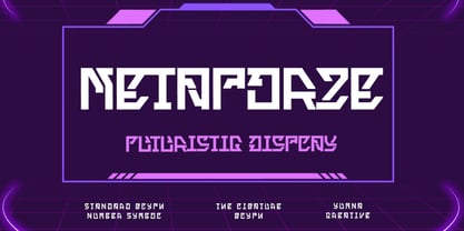 Metaporze Font Poster 1