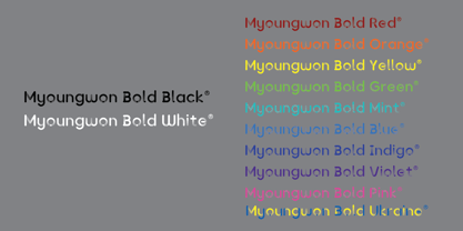 Myoungwon Font Poster 3