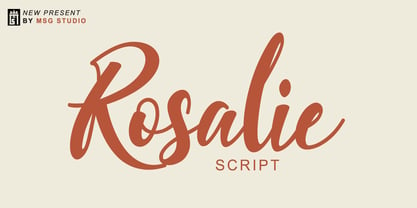 Rosalie script Font Poster 1