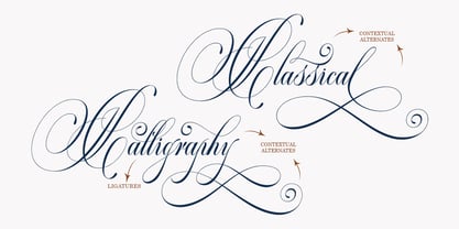 Classical Calligraphy Font Poster 6