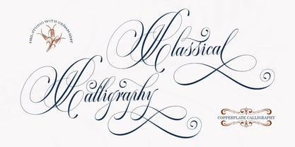 Classical Calligraphy Font Poster 1